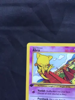 Pokemon Cards: Team Rocket 1st Edition Common: Abra 49/82 - Image 2