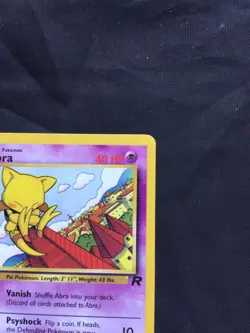 Pokemon Cards: Team Rocket 1st Edition Common: Abra 49/82 - Image 3