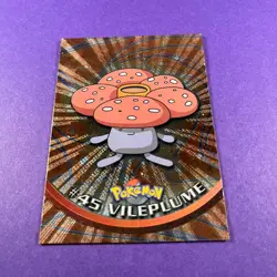 Pokemon Vileplume Holo Topps TV Animation Series 45 Trading Card TCG - Image 2