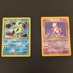 1999 Pokemon Base Set Unlimited Vintage Holo Cards Gyarados Mewtwo - Image 1