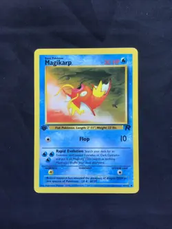 Pokemon Cards: Team Rocket 1st Edition Uncommon: Magikarp 47/82 - Image 1