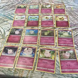 50 Pokemon Cards. Fairy Type. 4 Energy And 46 Pokemons from Various Sets - Image 1
