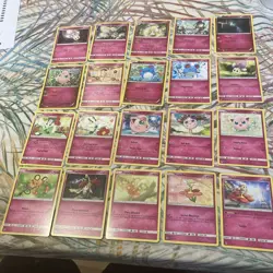 50 Pokemon Cards. Fairy Type. 4 Energy And 46 Pokemons from Various Sets - Image 3