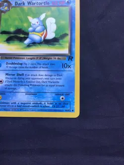 Pokemon Cards: Team Rocket 1st Edition Uncommon: Dark Wartortle 46/82 - Image 4