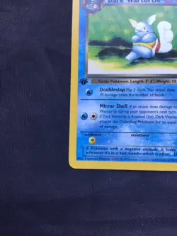 Pokemon Cards: Team Rocket 1st Edition Uncommon: Dark Wartortle 46/82 - Image 5