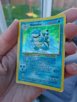 Pokemon TCG Blastoise Holo Rare Card Base Set 2/102 Unlimited - Image 3