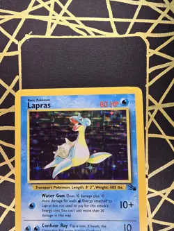 🔥 Lapras 10/62 🔥 Original Holo Rare Fossil Set Pokemon Card WOTC TCG 1999 - Image 4