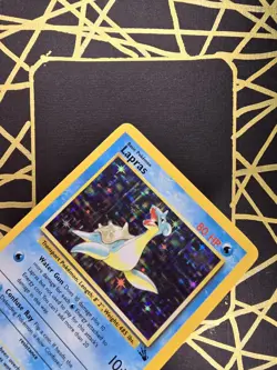🔥 Lapras 10/62 🔥 Original Holo Rare Fossil Set Pokemon Card WOTC TCG 1999 - Image 5