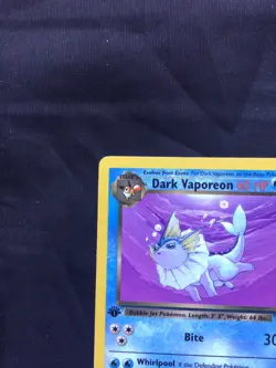 Pokemon Cards: Team Rocket 1st Edition Uncommon: Dark Vaporeon 45/82 - Image 2