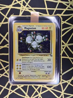 🔥 Magneton 11/62 🔥 Original Holo Rare Fossil Set Pokemon Card WOTC 1999 - Image 2