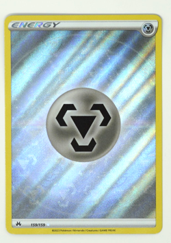Metal Energy - 159/159 - Pokemon TCG Crown Zenith (2023) - Texture Full Art Card - Image 1