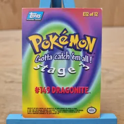 Dragonite E12 Topps Series Blue Back Card Non Holo - Image 2