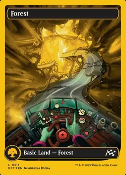 1 x Forest (0511) - First-Place Foil - Aetherdrift - NM-Mint - MTG - Image 1