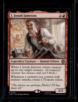 J. Jonah Jameson - 81 - SPM - NM - MTG Magic the Gathering - Image 1