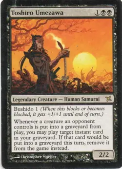 MTG: Betrayers of Kamigawa: Toshiro Umezawa: Lightly Played Condition - Image 1