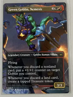Green Goblin, Nemesis 23 (Borderless) Marvel's Spider-Man: Eternal-Legal MTG NM - Image 1