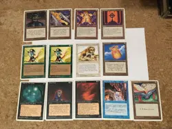 LOT OF 13 4TH ED RARES UNCOMMONS MIND TWIST HURKYL'S RECALL KORMUS BELL THE RACK - Image 1