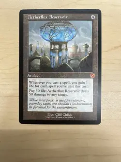 Aetherflux Reservoir the Brothers' War Retro Artifact Magic The Gathering MTG - Image 1