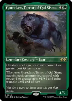 Goreclaw, Terror of Qal Sisma (Foil Etched) -Foil Near Mint MTG - Image 1