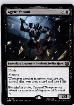 Agent Venom R Marvel's Spider-Man 49 MTG Card - Image 1