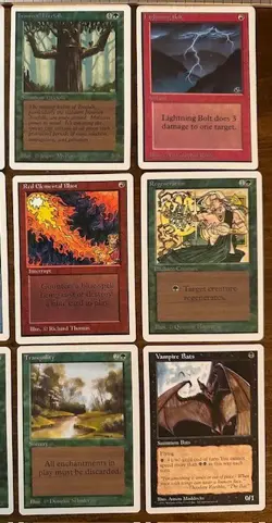 Magic The Gathering Card Lot (15): Vintage Unlimited Set - Excellent - Image 3