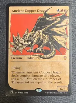 Ancient Copper Dragon (Showcase) Commander Legends: Battle for Baldur's Gate MTG - Image 1