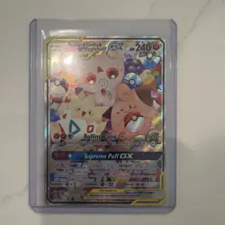 Pokemon Cosmic Eclipse Togepi Cleffa Igglybuff GX 143a/236 Tag Team Full Alt Art - Image 1