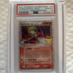2021 Pokemon Celebrations 93/101 Gardevoir ex Holo Classic Collection PSA 10 - Image 1