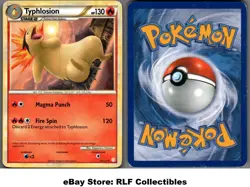 2010 Pokemon, Heartgold & Soulsilver, #32/123 Typhlosion, Rare - Image 1