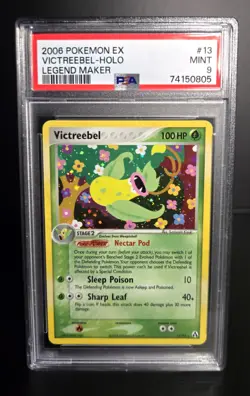 Pokemon TCG - VICTREEBEL - 13/92 - HOLO RARE - EX LEGEND MAKER 2006 - PSA 9 MINT - Image 1