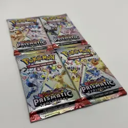 Prismatic Evolutions Booster Pack X4 - FULL Art Set - Pokemon - BRAND NEW Sealed - Image 1