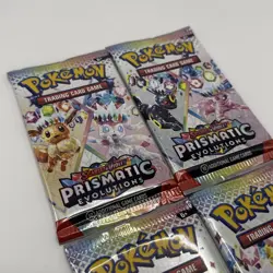 Prismatic Evolutions Booster Pack X4 - FULL Art Set - Pokemon - BRAND NEW Sealed - Image 2
