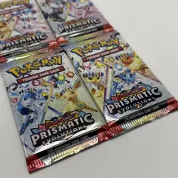 Prismatic Evolutions Booster Pack X4 - FULL Art Set - Pokemon - BRAND NEW Sealed - Image 3
