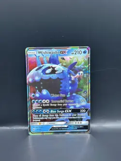 Pokemon TCG Wishiwashi GX Guardians Rising 38/145 Holo Ultra Rare - Image 1