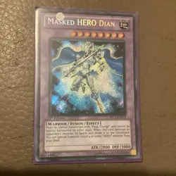 Yugioh-Masked HERO Dian-Secret Rare-1st Edition-PRC1 EN019 (LP) - Image 1