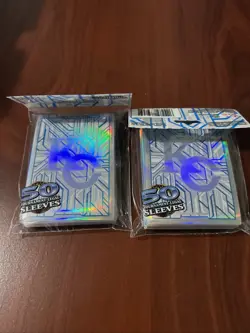 Yugioh Official Konami KC Sleeves (Kaiba Corp) - TCG 100 Sleeves (2 Packs) - Image 1