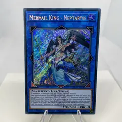 Yugioh Mermail King - Neptabyss 25LP-EN013 Secret Rare Stamp NM - Image 1