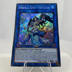 Yugioh Mermail King - Neptabyss 25LP-EN013 Secret Rare Stamp NM - Image 3