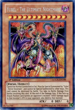 Yubel The Ultimate Nightmare LCGX-EN199 Secret Rare LP YuGiOh Card - Image 1