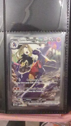 Pokemon TCG Cynthia's Garchomp EX Destined Rivals 232/182 Illustration Rare Card - Image 3