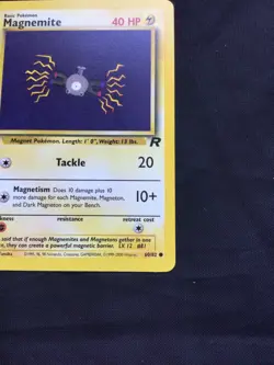Pokemon Cards: Team Rocket 1st Edition Common: Magnemite 60/82 - Image 4