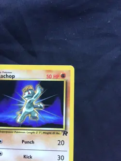 Pokemon Cards: Team Rocket 1st Edition Common: Machop 59/82 - Image 3