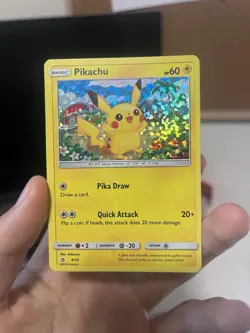 Pikachu 4/12 Holo McDonald's Promo Pokemon TCG Card MP 2018 #2 - Image 1