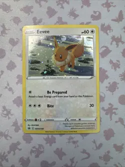 Eevee - SWSH190 - Pokemon Sword & Shield Promo Ultra Rare Holo Card NM - Image 1