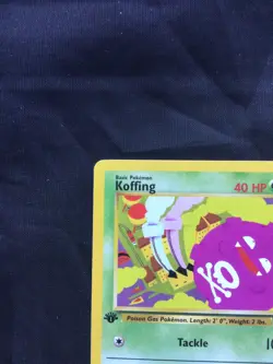 Pokemon Cards: Team Rocket 1st Edition Common: Koffing 58/82 - Image 2