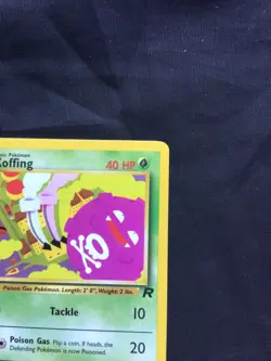 Pokemon Cards: Team Rocket 1st Edition Common: Koffing 58/82 - Image 3