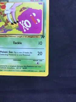 Pokemon Cards: Team Rocket 1st Edition Common: Koffing 58/82 - Image 4