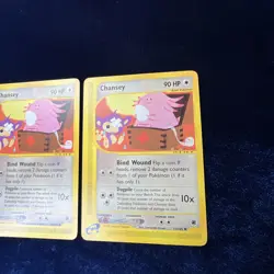 Chansey 72/165 Expedition Pokemon E Series Card Vintage 2002 Nintendo 2 - Image 3