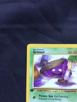 Pokemon Cards: Team Rocket 1st Edition Common: Grimer 57/82 - Image 2