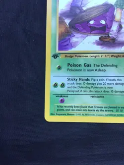Pokemon Cards: Team Rocket 1st Edition Common: Grimer 57/82 - Image 5
